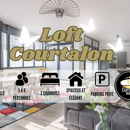 Loft Courtalon - Haut Standing - Patio - Parking Prives Appartement Troyes Buitenkant foto