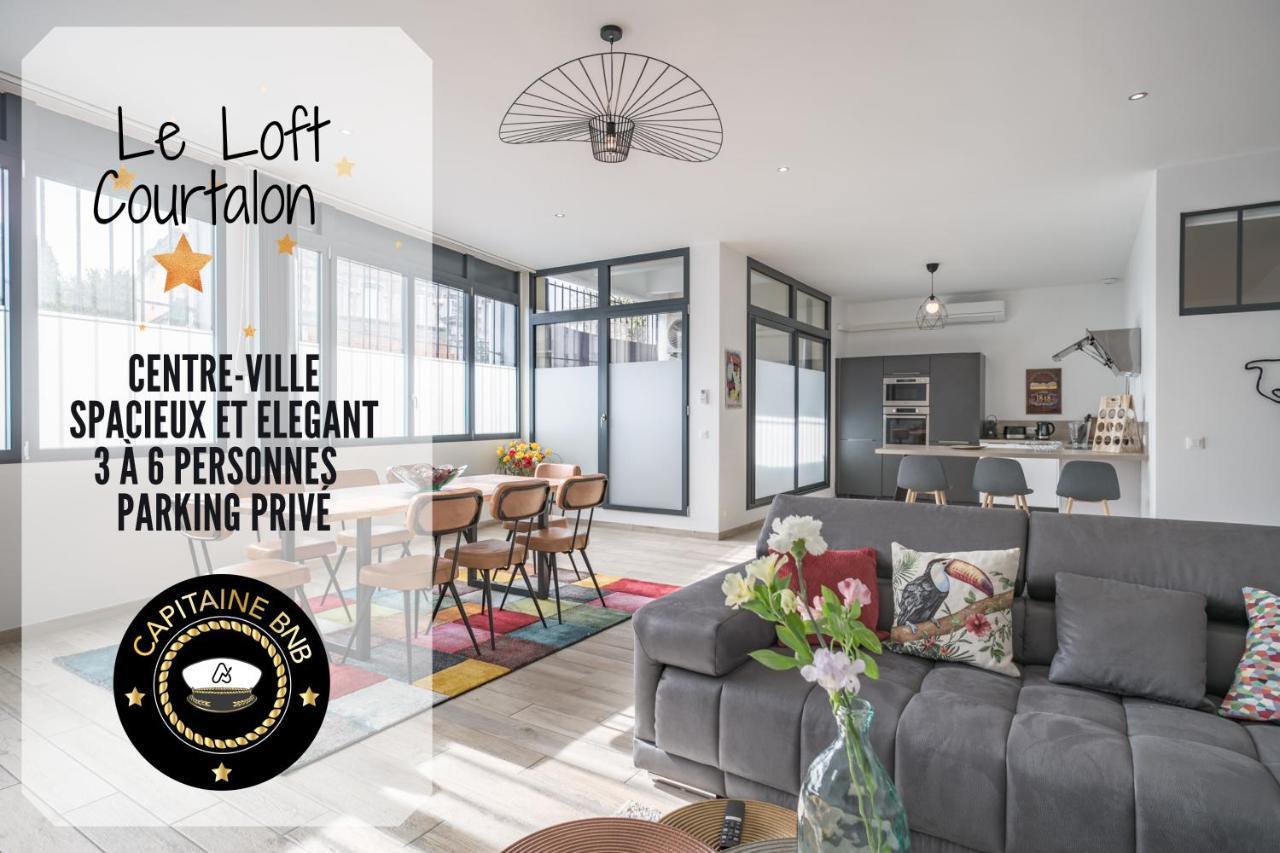 Loft Courtalon - Haut Standing - Patio - Parking Prives Appartement Troyes Buitenkant foto