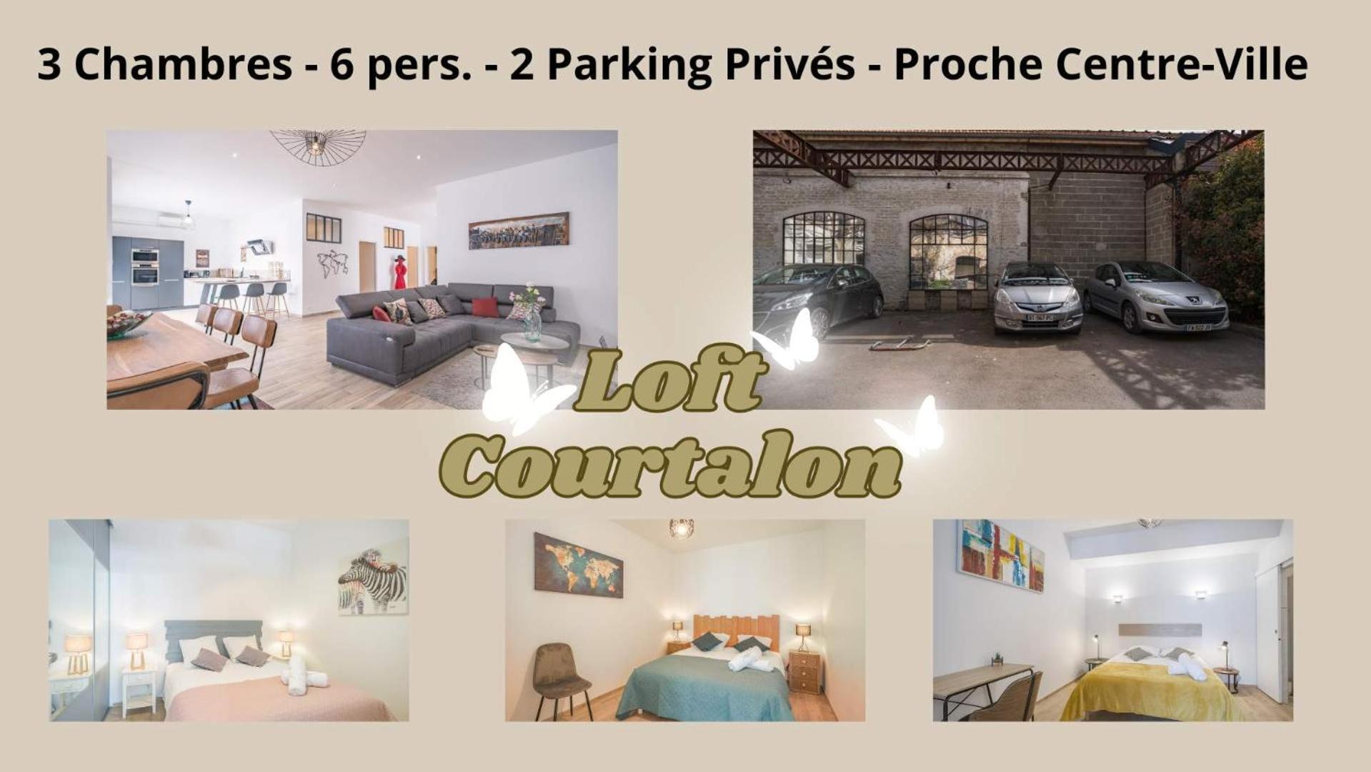 Loft Courtalon - Haut Standing - Patio - Parking Prives Appartement Troyes Buitenkant foto